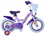 Lisaratastega laste jalgratas, laste Volare Disney Wish 31252-SACB, violetne, 12"