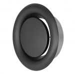 Ventilatsiooniplafoon Europlast DM100A, antratsiit, 100 mm