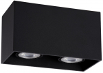 Valgusti lagi Lucide Bodi 09101/02/30, GU10, 2 x 50 W, must v.