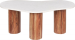 Kohvilaud Beliani Casablanca, pruun v./valge v., 90 cm x 45 cm x 35 cm