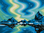 Maalimine numbrite j&auml;rgi Ravensburger CreArt Northern Lights, sinine v.