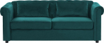 Diivanvoodi Beliani Chesterfield, roheline v., 90 x 200 cm x 75 cm
