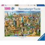 Pusle Ravensburger Sights Worldwide, 50 cm x 70 cm, 1000 tk, mitmev&auml;rviline