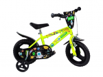 Lisaratastega laste jalgratas, laste Bimbo Bike Galaxy 77431, must v./neoonroheline v., 12"
