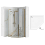 Du&scaron;ikabiin Rea Diamond, nurgaga, 90 cm x 90 cm x 195 cm