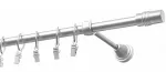 Kardinapuu Eliza Cylinder, 180 cm, &Oslash; 16 mm, matt kroom v.