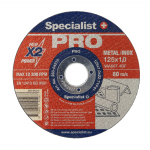 Nurklihvija l&otilde;ikeketas Specialist+ Pro, 125 mm x 1 mm x 22 mm