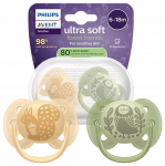 Luttide komplekt Philips Avent Ultra Soft Deco Forest Friends, 6+ kuud, roheline v./oranž v.