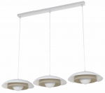 Valgusti rippuv Emibig Skin 3, G9, 3 x 8 W, valge v./beež v.