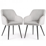 Toolide komplekt Akord Florence, must v./hall v., 51.5 cm x 42.5 cm x 82 cm, 2 tk