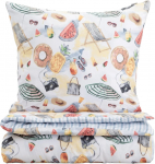 Voodipesukomplekt Homla Playa 243576, mitmev&auml;rviline, 70 x 80 cm, 200 x 220 cm, 3 tk