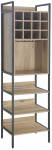 Pudeliriiul Home4you Hannes, pruun v./must v., 52 cm x 40 cm x 180 cm