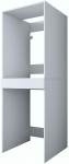 Kapp pesumasina jaoks Kalune Design KD113 - 3856, valge v., 65 cm x 66.6 cm x 189 cm