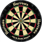 Kahjustatud pakendiga toode. Noolem&auml;ng Harrows Let's Play Darts, must v./punane v./kollane v., 7 tk