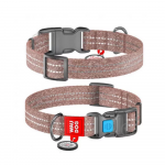 Kaelarihm koertele Waudog QR, pruun v., 370 - 580 mm x 25 mm, XL