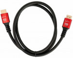 Kaabel Baseus HDMI 2.1 Male, HDMI 2.1 Male, 3 m, must v./punane v.