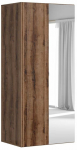 Riidekapp Flex, monastery oak v., 70 cm x 97 cm x 218 cm, peegliga