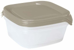 Toiduainekarbi komplekt Curver Fresh & Go 0808559W07, 0.8 l, 15.5 cm x 15.5 cm, pruunikas v., 3 tk