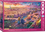 Pusle Eurographics Paris Rooftop 6000-5886, 67.6 cm x 48.9 cm, 1000 tk, mitmev&auml;rviline