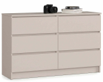 Kummut Akord K120 6SZ CLP PK, ka&scaron;miir v., 77 cm x 120.4 cm x 40 cm