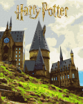 Maalimine numbrite j&auml;rgi Ideyka Harry Potter Hogwarts, pruun v./roheline v./hall v.