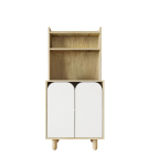 Kapp Kalune Design Parma 2, valge v./safiir tamm v., 70 cm x 40 cm x 155 cm