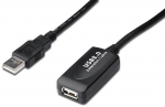 Juhe Digitus USB / USB USB, USB, 15 m, must v.