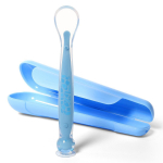 Teelusikas BabyOno, 6+ kuud, plastik/silikoon
