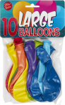 &Otilde;hupall &uuml;mmargune Bini Balloons Mix, sinine v./punane v./kollane v., 10 tk
