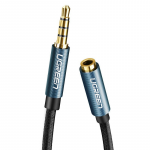 Kaabel Ugreen 3.5mm male - 3.5mm female AV118 3.5 mm male, 3.5 mm female, 2 m, must v.