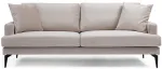 Diivan Hanah Home Papira 560ARE1310, hele pruun v., 205 x 90 cm x 88 cm