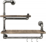 Seinariiul Kalune Design Boru 19, must v./p&auml;hklipuu v., 58 cm x 14 cm x 60 cm