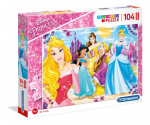 Pusle Clementoni Princesses 23714, 42 cm x 62 cm, 104 tk, mitmev&auml;rviline