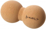 Massaažipall HMS Double Massage Ball BLW02, pruun v., 6.5 cm