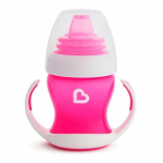Tilaga tass Munchkin Gentle 1020205-0356, 4 kuud, plastik/silikoon, roosa v.