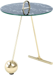 Kohvilaud Kayoom Pendulum 525, kuldne v./must v., 46 cm x 46 cm x 60 cm