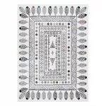 Vaip sise Hakano Beo Teepee, kreemjasvalge/hall v., 190 cm x 140 cm