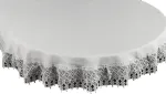 Laudlina ovaalne G11-01, valge v., 150 x 260 cm