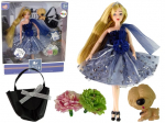 Nukk aksessuaaridega Lean Toys Emily kutsikaga, 30 cm, Mitmev&auml;rviline