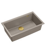 K&ouml;&ouml;givalamu Quadron Logan 110, graniit, 76 cm x 45 cm x 23.5 cm, pruun v./kuldne v.