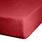 Voodilina Design 91 Frotte, punane, 140 x 200 cm, kummiga
