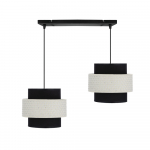 Valgusti rippuv Candellux Lighting Benta, E27, 2 x 40 W, must v.