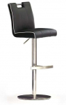 Baaritool MC Akcent Casta Round, matt, must v., 51 cm x 42 cm x 87 cm