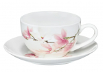 Kruuside komplekt Ambition Magnolia, 0.220 l, portselan, valge v./roosa v., 12 tk.