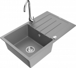 K&ouml;&ouml;givalamu koos kraaniga Mexen Bruno Telma, graniit, 79.5 cm x 49.5 cm x 20 cm, hall/kroom