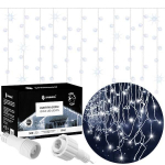 LED valguskardin Springos CL0530, 20 m, k&uuml;lm valge, 500 LED