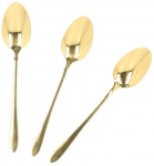 Dessertlusikas Homla Stilo, roostevaba teras, kuldne, 3 tk