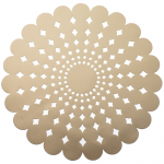 Lauamatt Ambition Glamour, 38 cm x 38 cm x 38 cm, Kuldne