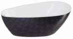 Vann, teisaldatav Besco Goya A-Line Glam, 170 cm x 80 cm x 65 cm, ovaalne, grafiit
