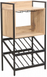 Pudeliriiul Home4you Hannes, pruun v./must v., 30 cm x 51 cm x 90 cm